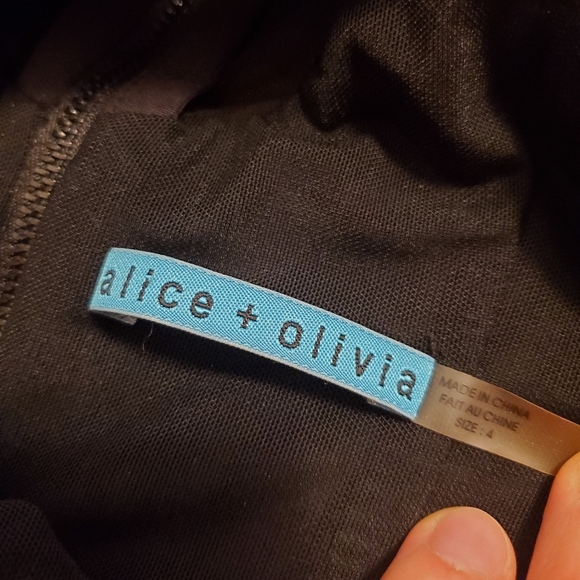 Alice + Olivia Black Sleeveless Dress - Picture 7 of 12